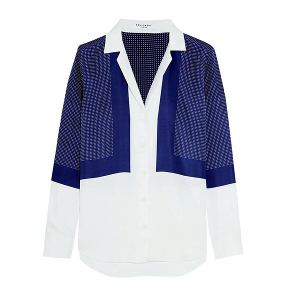 Equipment Adalyn Printed Silk-Twill Button up blouse - Picture 2 of 9